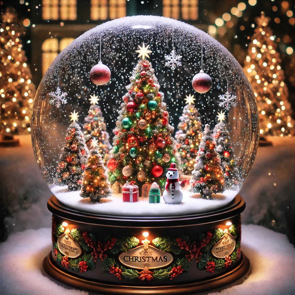 animated christmas tree globe