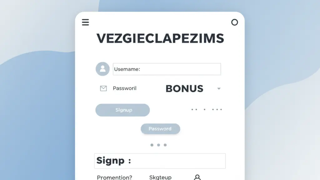Vezgieclaptezims Signup login