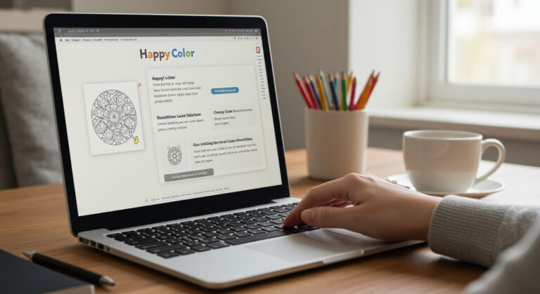Einfache Tipps für Happy Color Coloring Book am PC Usitility Installation on a laptop