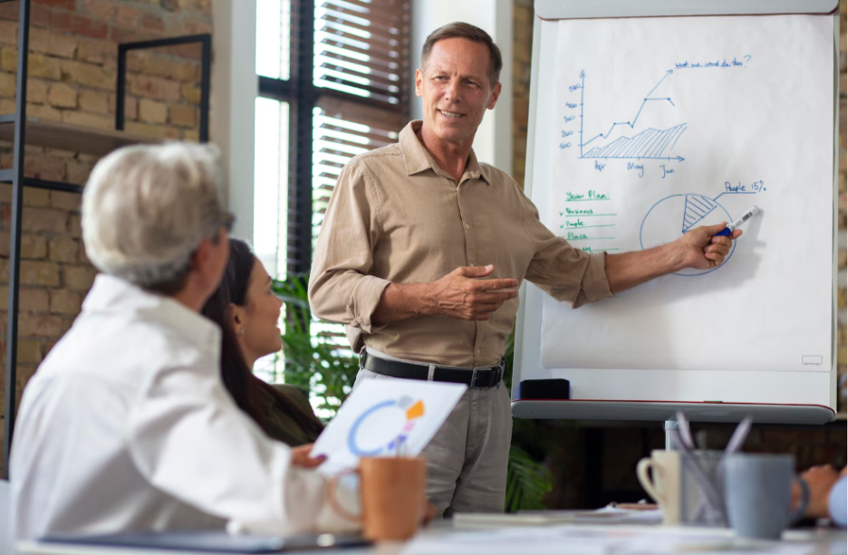 A person explaining Finding Direction And Gaining Clarity